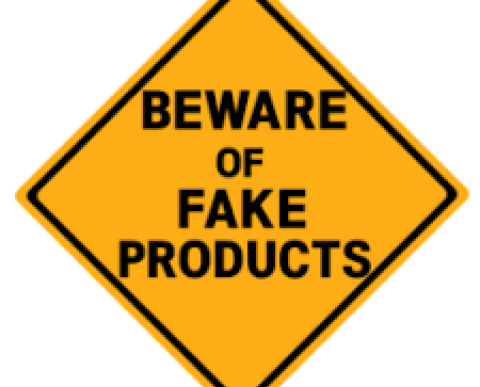 BEWARE OF COUNTERFEIT PRODUCTS !