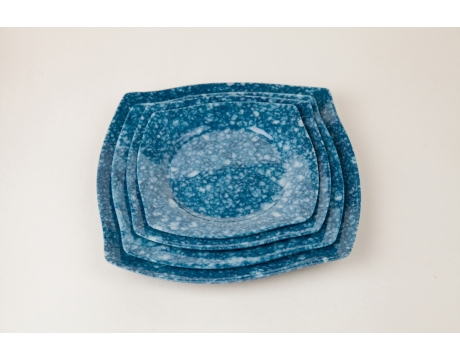PLATE DVC 06, DVC 07, DVC 08, DVC 09 BLUE SKY MARBLE SET
