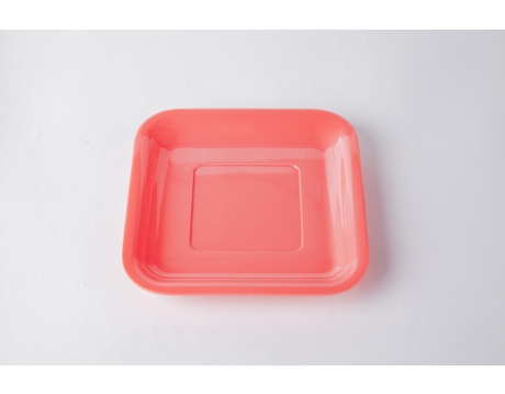 PLATE DV 96 CORAL PINK SQUARE