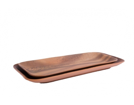 RECTANGLE PLATE DCN 38N, DCN 39N WOOD MATTE