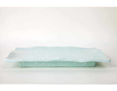 PLATE DCN 187 TURQUOISE MARBLE