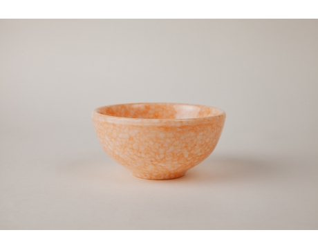 SMALL BOWL CO 37 ORANGE MARBLE