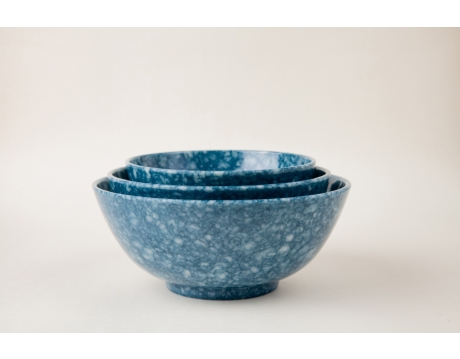 BOWL TO D3A, TO D4A, TO D5A BLUE SKY MARBLE SET