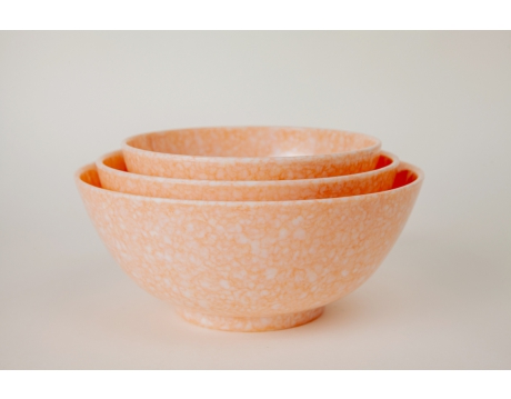 BOWL TO D3A, TO D4A, TO D5A ORANGE MARBLE