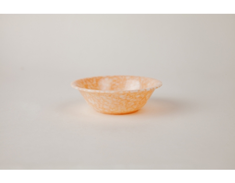 DIPPING SAUCE BOWL CC 28 ORANGE MARBLE