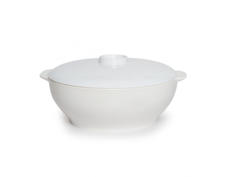 POT WITH LID TH 02 WHITE