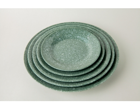 PLATE DC 66, DC 77, DC 88, DC 99, DC 100 MOSS GREEN MARBLE