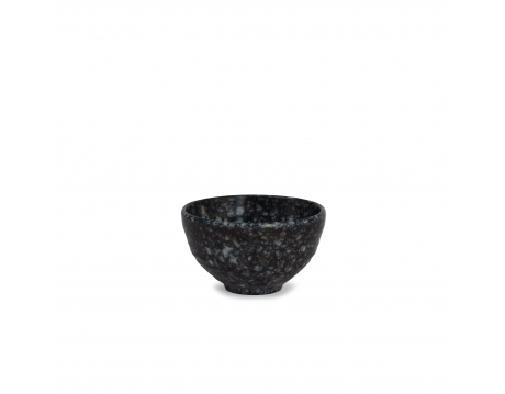 SMALL TWISTED BOWL CX 23, CX 24 BLACK MARBLE