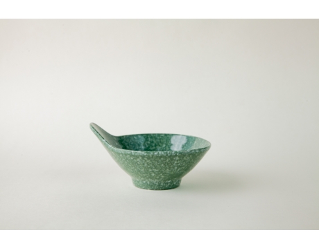 SMALL BOWL CO 17 MOSS GREEN MARBLE