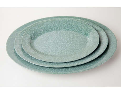 OVAL PLATE HX 607, HX 117, HX 407 MOSS GREEN MARBLE